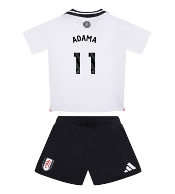 Fulham Adama Traore #11 Primera Equipación Niños 2024-25 Manga Corta (+ Pantalones cortos)